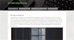 Desktop Screenshot of datorkunskap.com