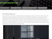 Tablet Screenshot of datorkunskap.com